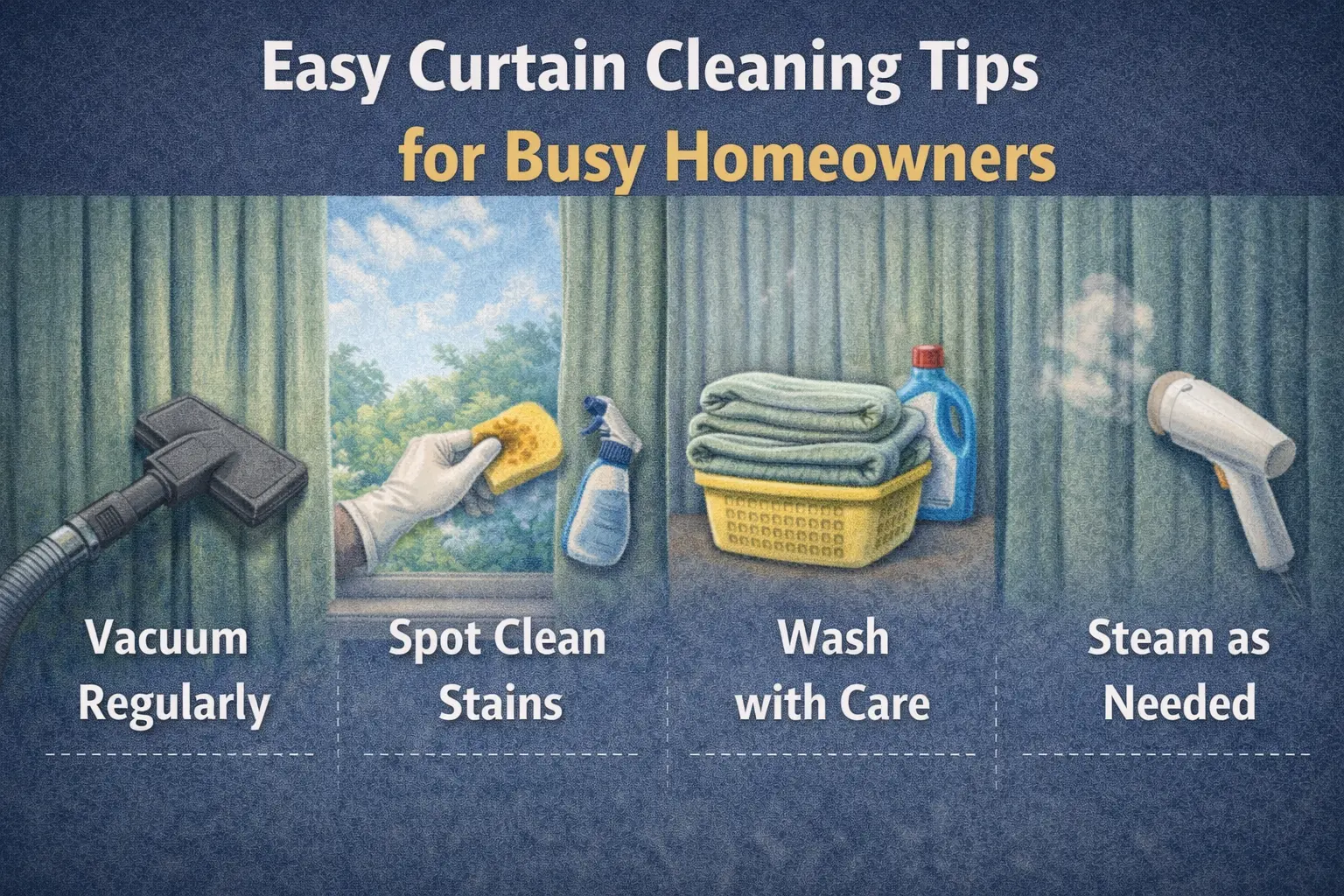 Easy Curtain Cleaning Tips